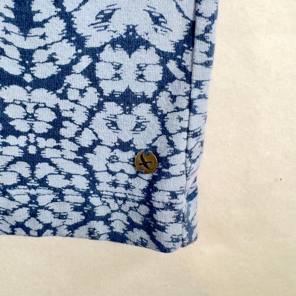 Eddie Bauer Sleeveless Sun Dress Woman's Small Blue Batik Boho Scoop Neck Resort - Picture 5 of 10